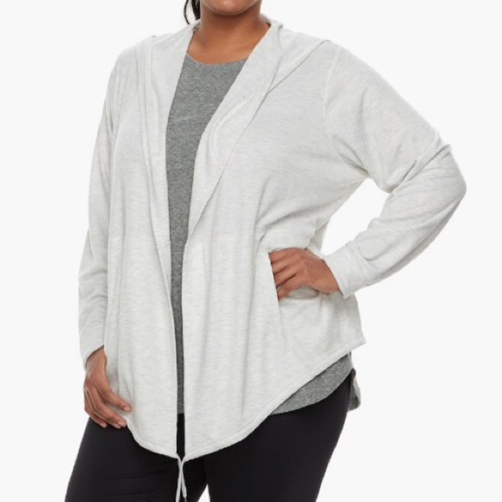🆕Plus Size Tek Gear® Hooded Long Sleeve Wrap